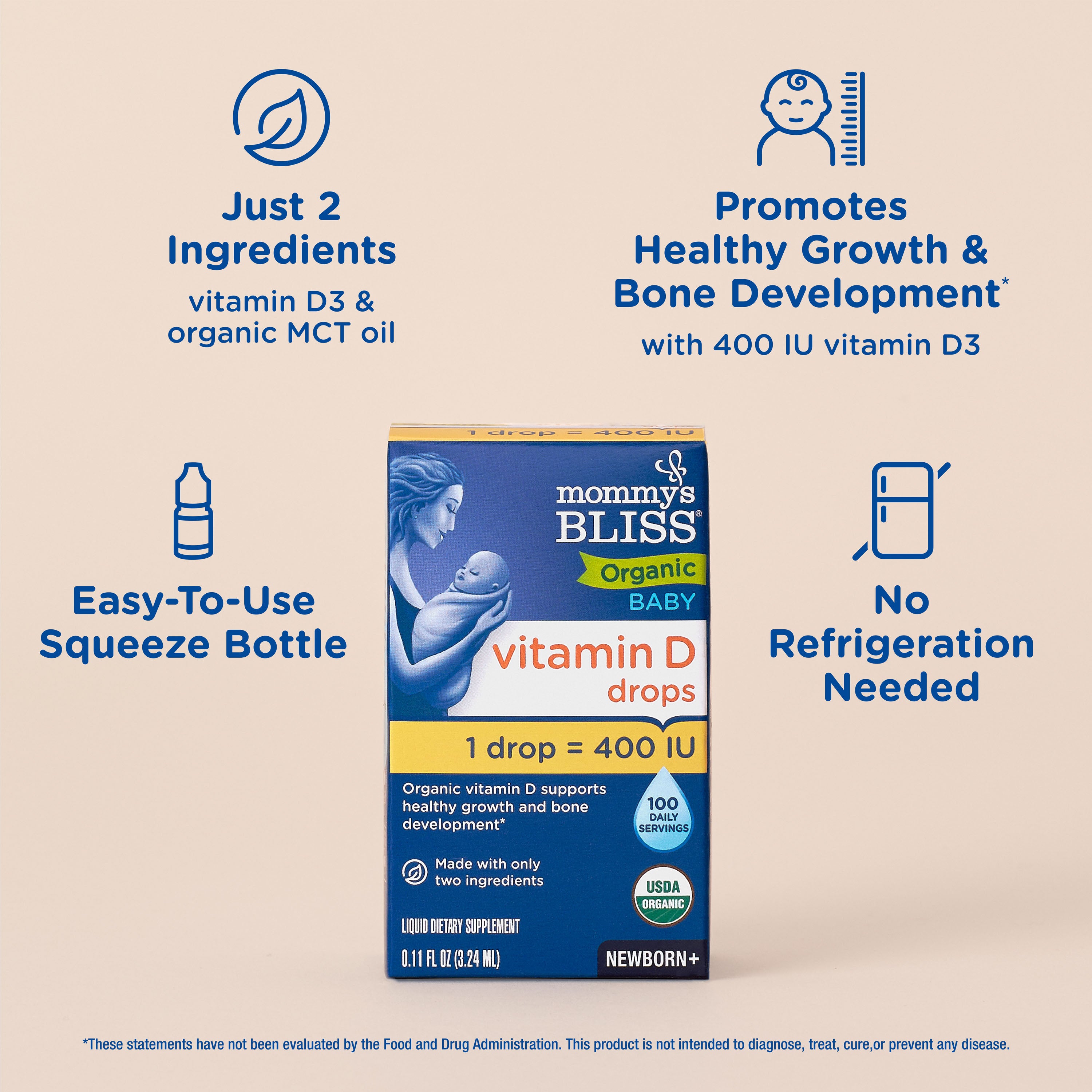 Baby Vitamin D Organic Drops