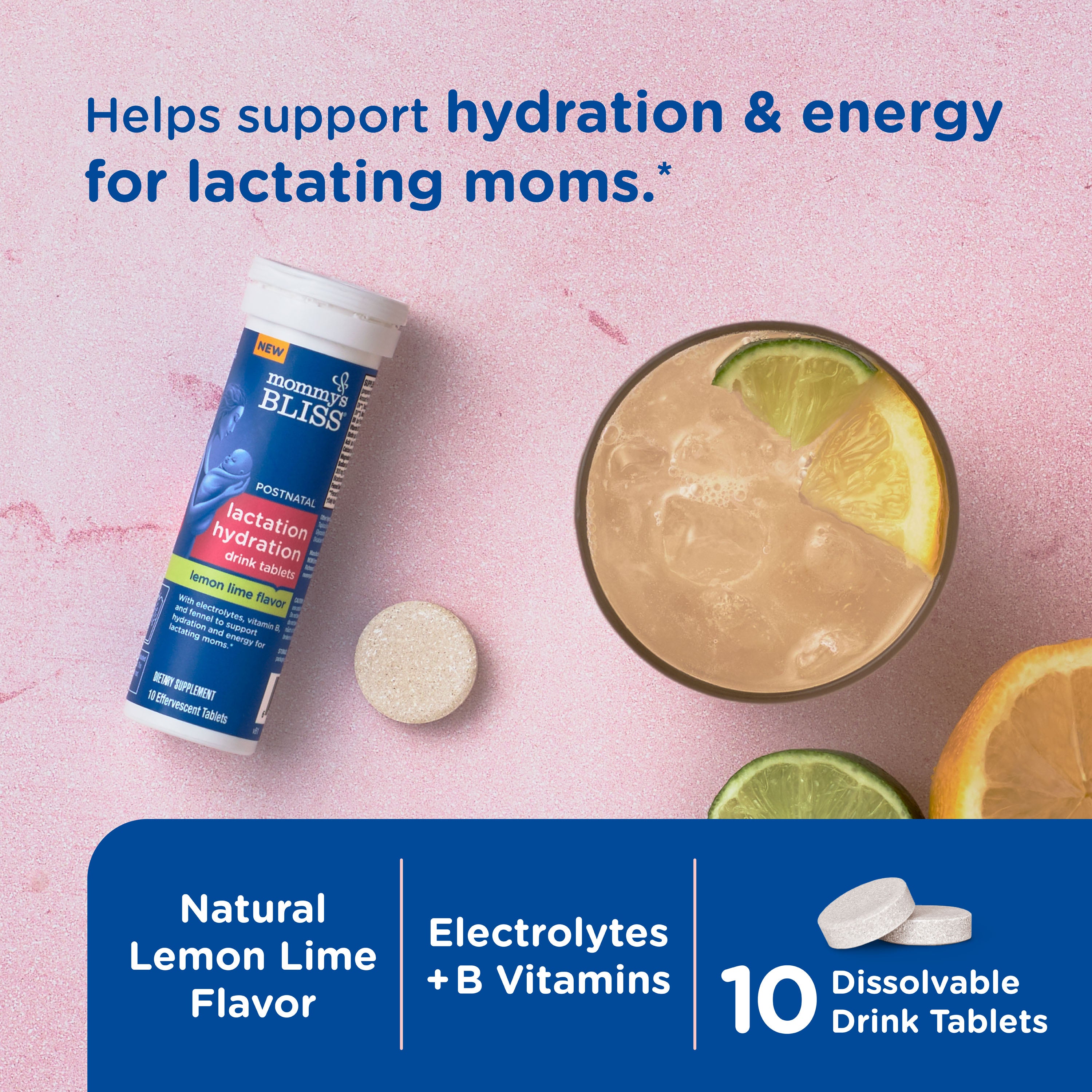Lactation Hydration Drink Tablets - Lemon Lime